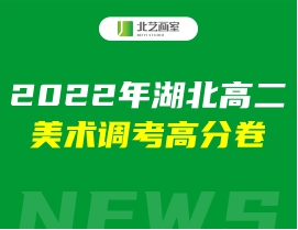 2022年湖北高二美术调考高分卷（色彩、素描、速写高清试卷）