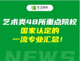 艺术类48所重点院校，国家认定的一流专业汇总！